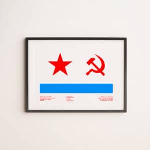 Bandiera Marina Unione Sovietica Poster