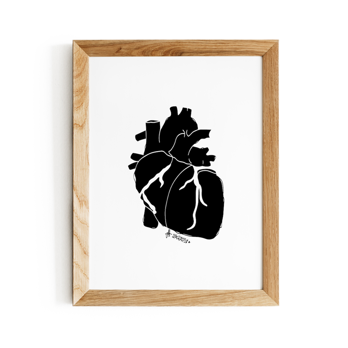 Cuore nero - Artwork A4